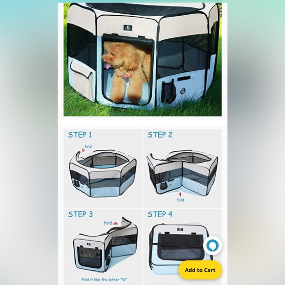 X-ZONE PET portable foldable pet playpen - Picture 10 of 13